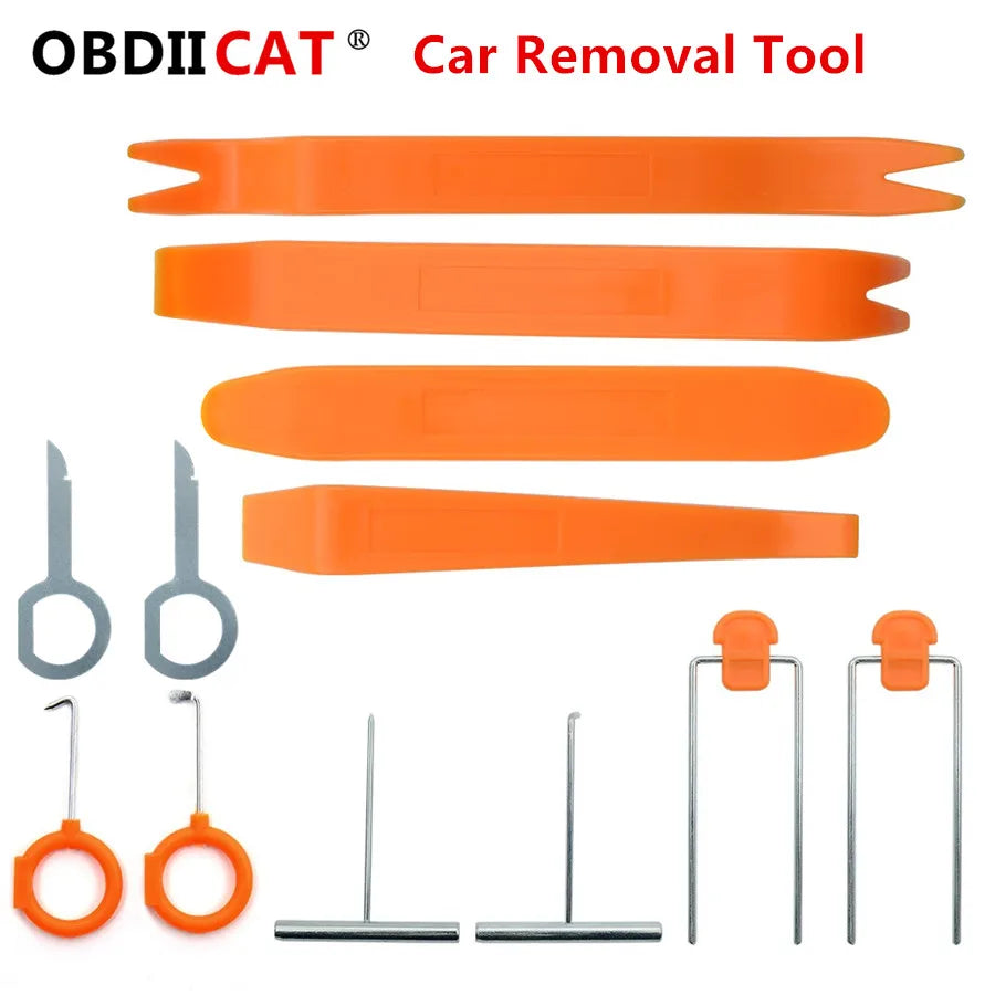 OBDIICAT A+Quality Disassembly Tools Car DVD Player Stereo Refit Interior Plastic Trim Panel Dashboard Installation Removal Pry