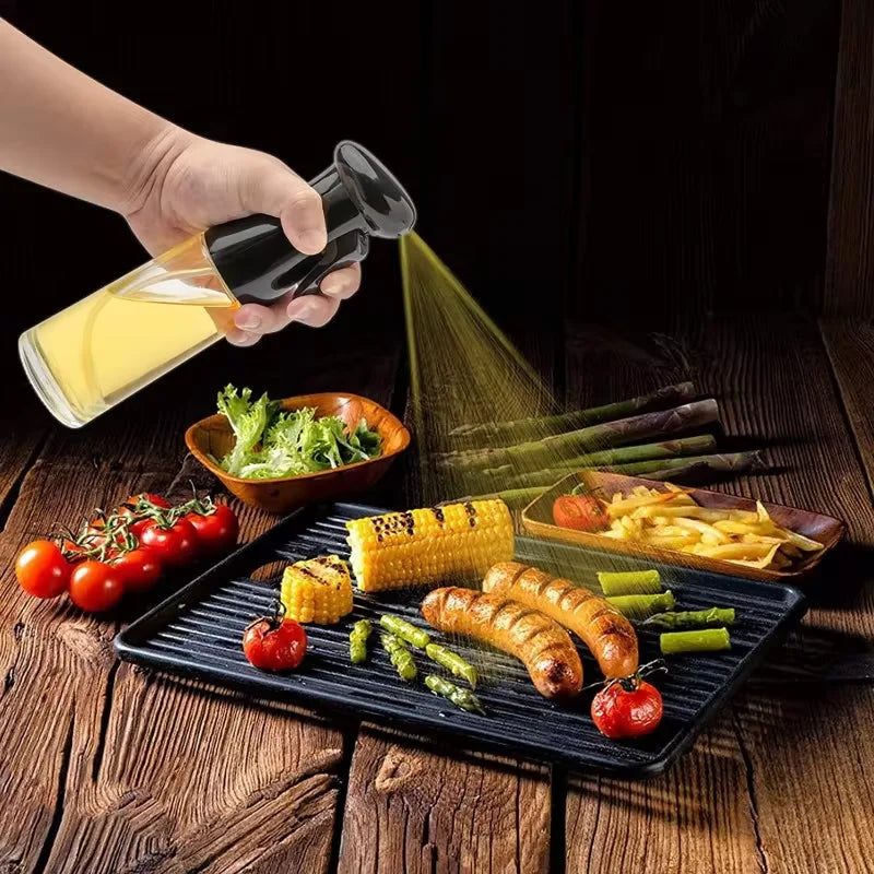 200ml reusable oil & vinegar sprayer: Premium kitchen dispenser for dressings, frying & culinary creations