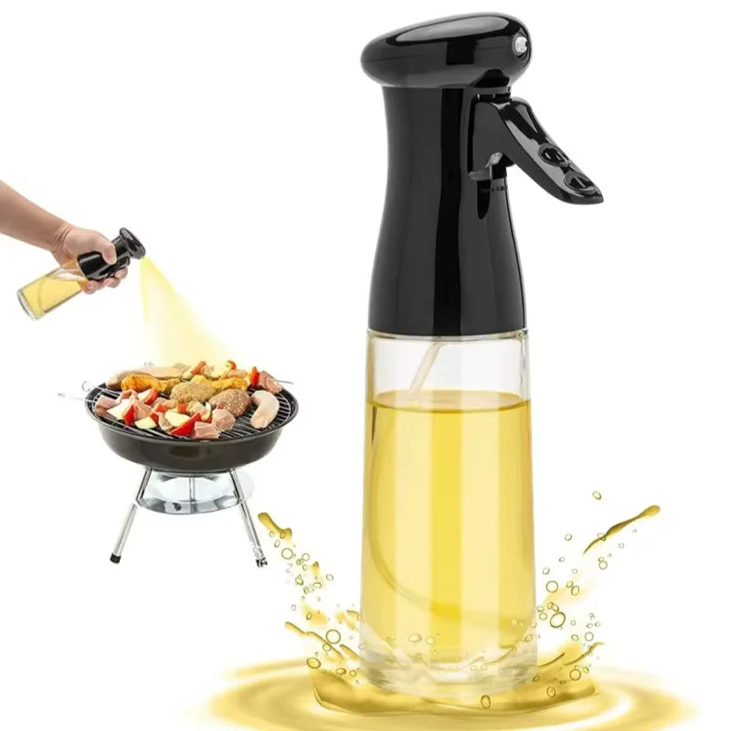 200ml reusable oil & vinegar sprayer: Premium kitchen dispenser for dressings, frying & culinary creations